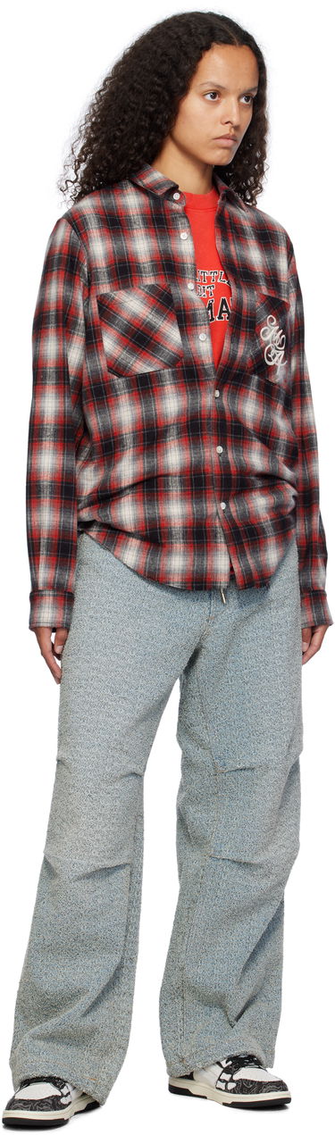 Košeľa AMIRI Amiri Swirl Flannel Shirt Červená | AMSTFL1007, 3