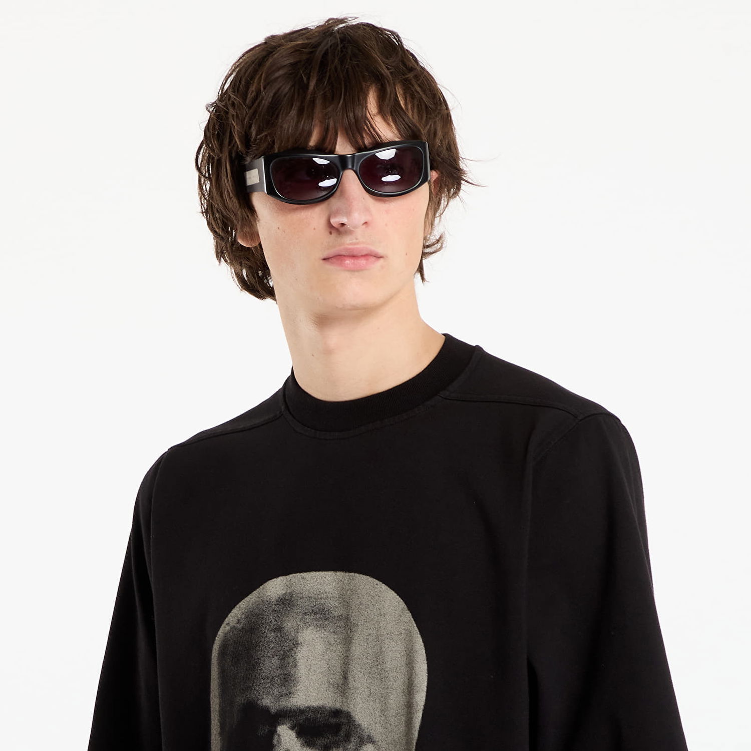 Tričko Rick Owens Rick Owens DRKSHDW Jumbo Short Sleeve T-Shirt with Head Print Čierna | DU02E7274 RIGEP1 0908, 1