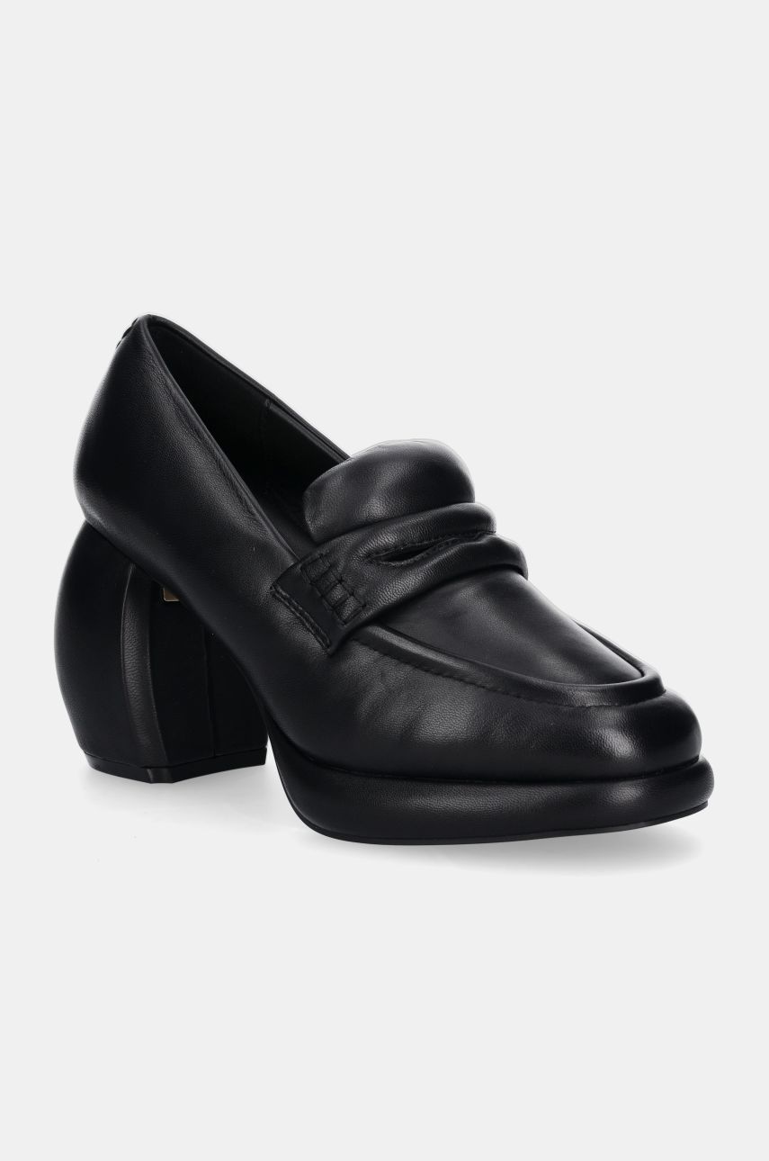 Leather Platform Loafers