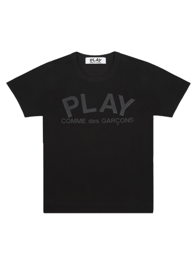 Tričko Comme des Garçons PLAY Logo Text T-Shirt Čierna | AZ T188 051 1