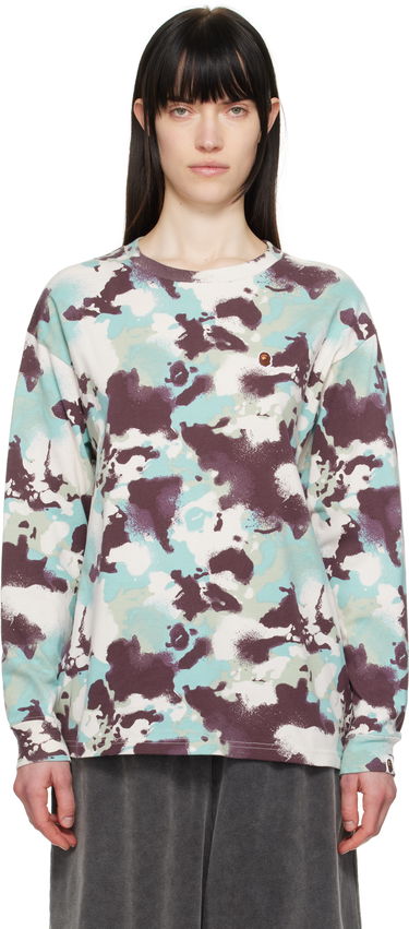 Tričko BAPE A Bathing Ape Map Camo Long Sleeve T-Shirt Rôznofarebný | 001LTL302001L, 0