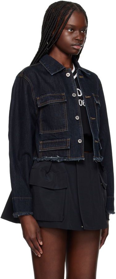 Bunda We11done We11done Cropped Denim Jacket Modrá | WD-DJ1-25-301-W-BL, 1