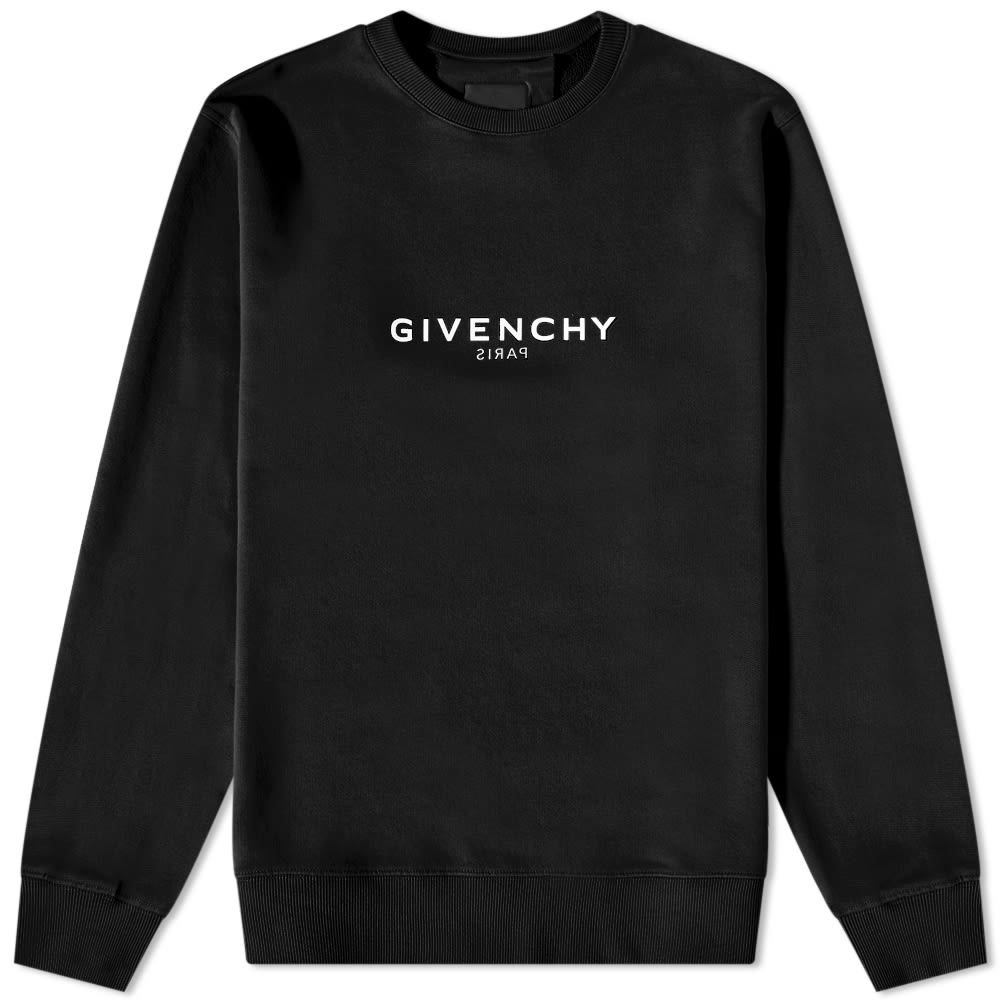 Mikina Givenchy Reverse Print Crew Sweat Čierna | BMJ0HA3Y8N-001, 0