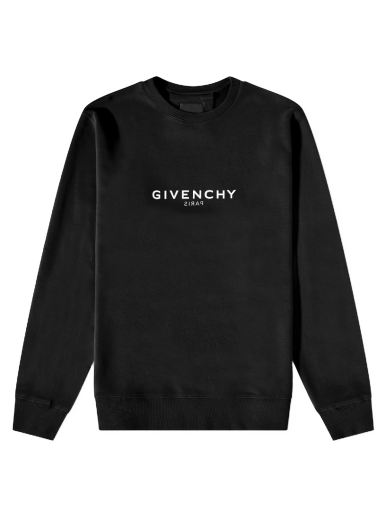 Mikina Givenchy Reverse Print Crew Sweat Čierna | BMJ0HA3Y8N-001