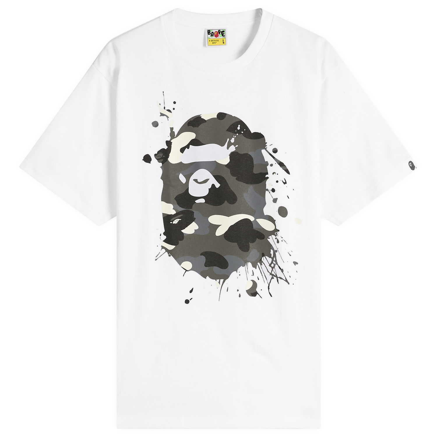 Tričko BAPE City Camo Painting Head Tee Biela | 001TEL801029M-WHT, 1