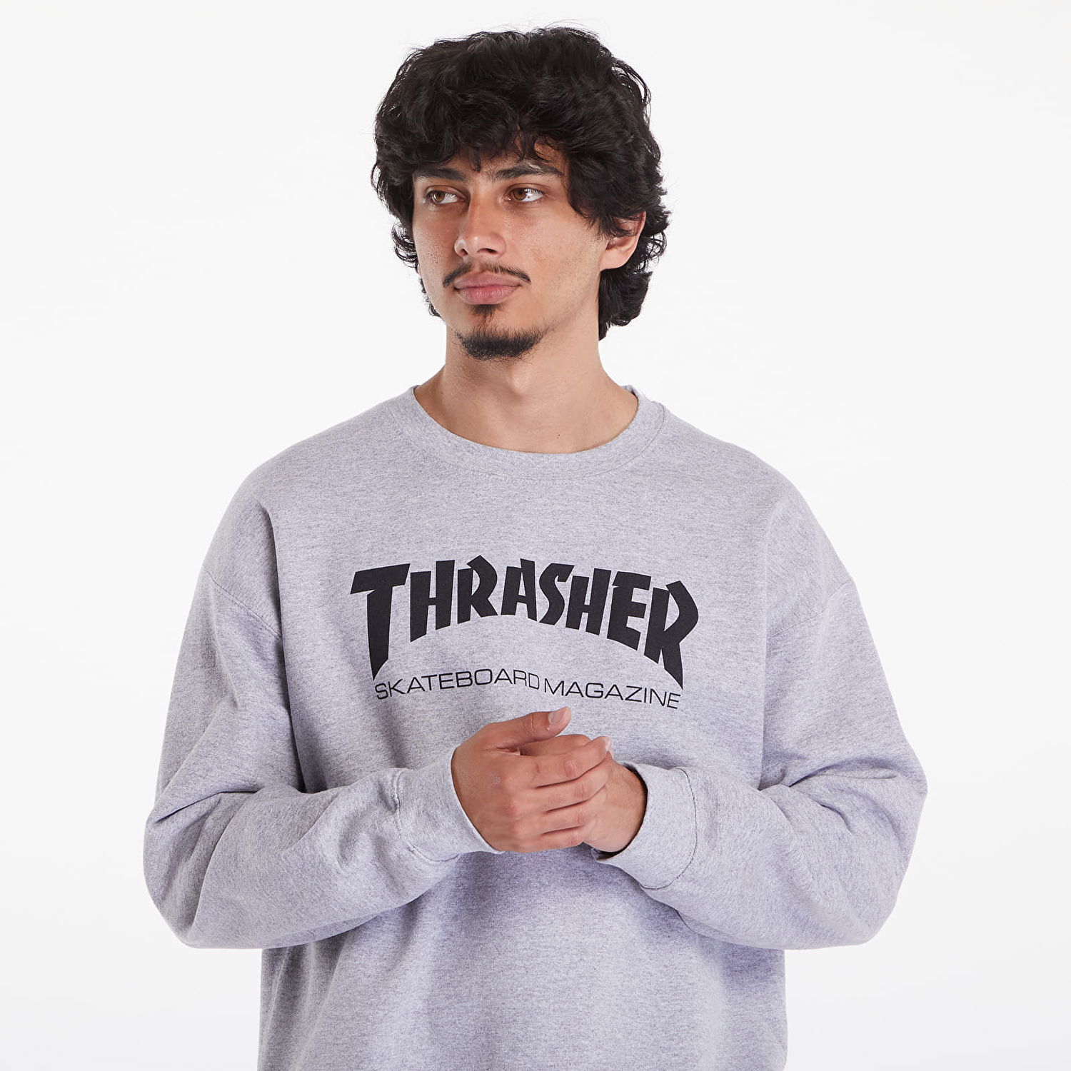 Mikina Thrasher Crewneck Skate Mag Šedá | 112103GY, 1