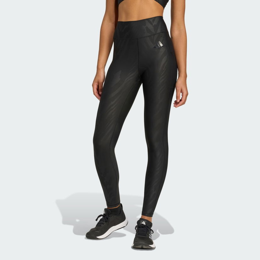 Legíny adidas Performance Optime AOP Tights Čierna | JV5185