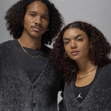 Sveter Jordan Fuzzy Cardigan Šedá | FV7426-070, 4