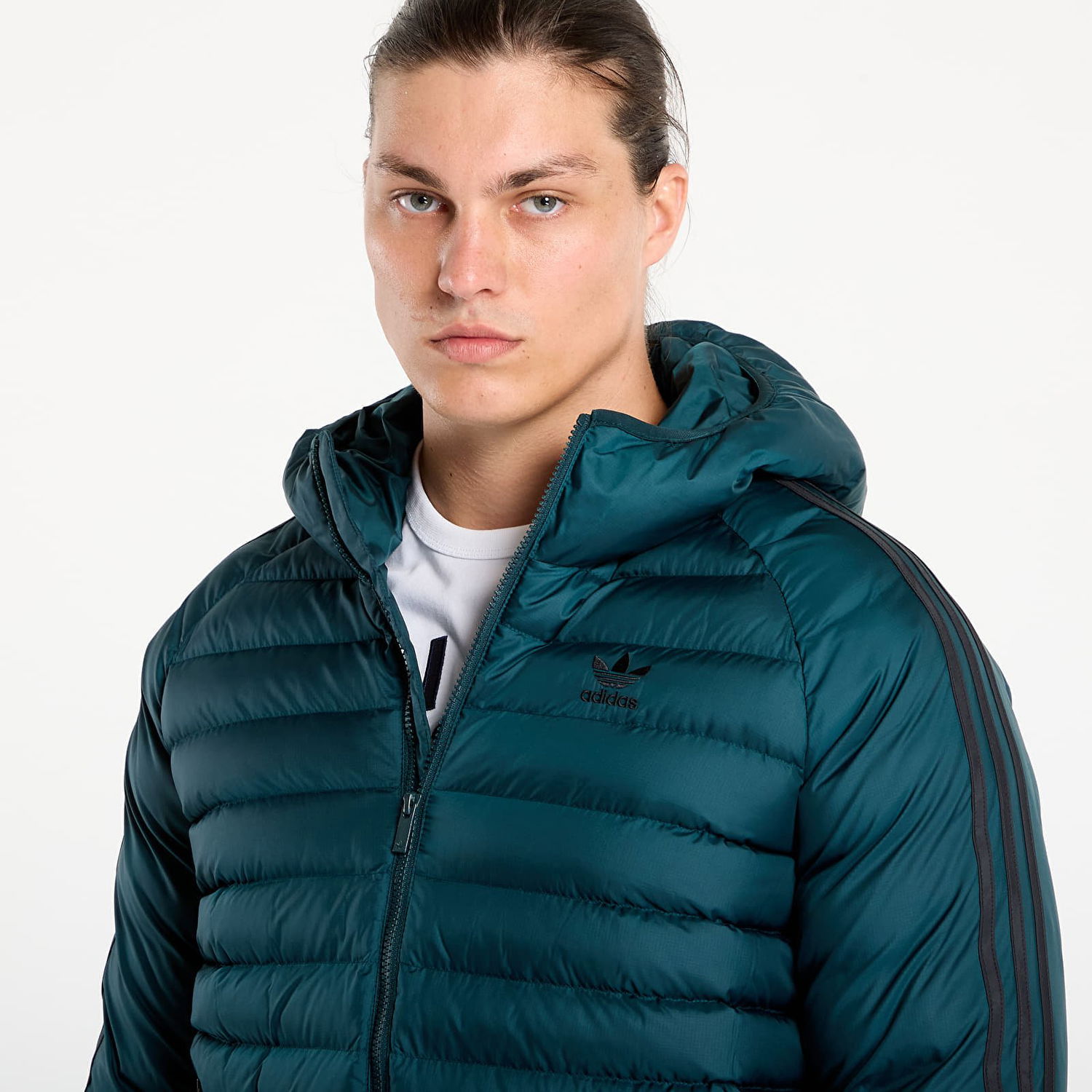 Prešívaná bunda adidas Originals Adidas Synthetic Hooded Jacket Zelené | JX4116, 1