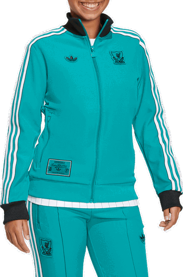 Mikina adidas Performance Liverpool FC Terrace Icons Tyrkysová | JW5465, 1