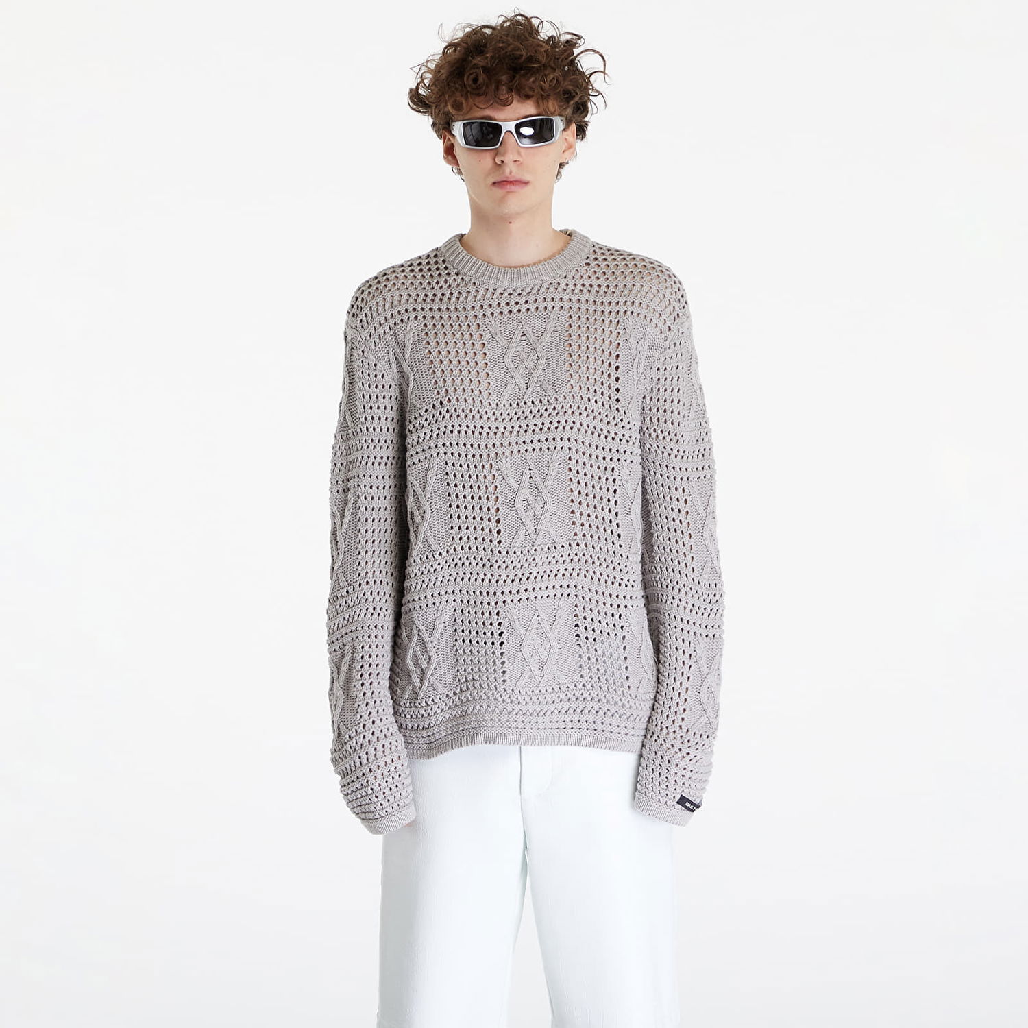 Sveter DAILY PAPER Zuberi Crochet Sweater Šedá | 2411038, 0