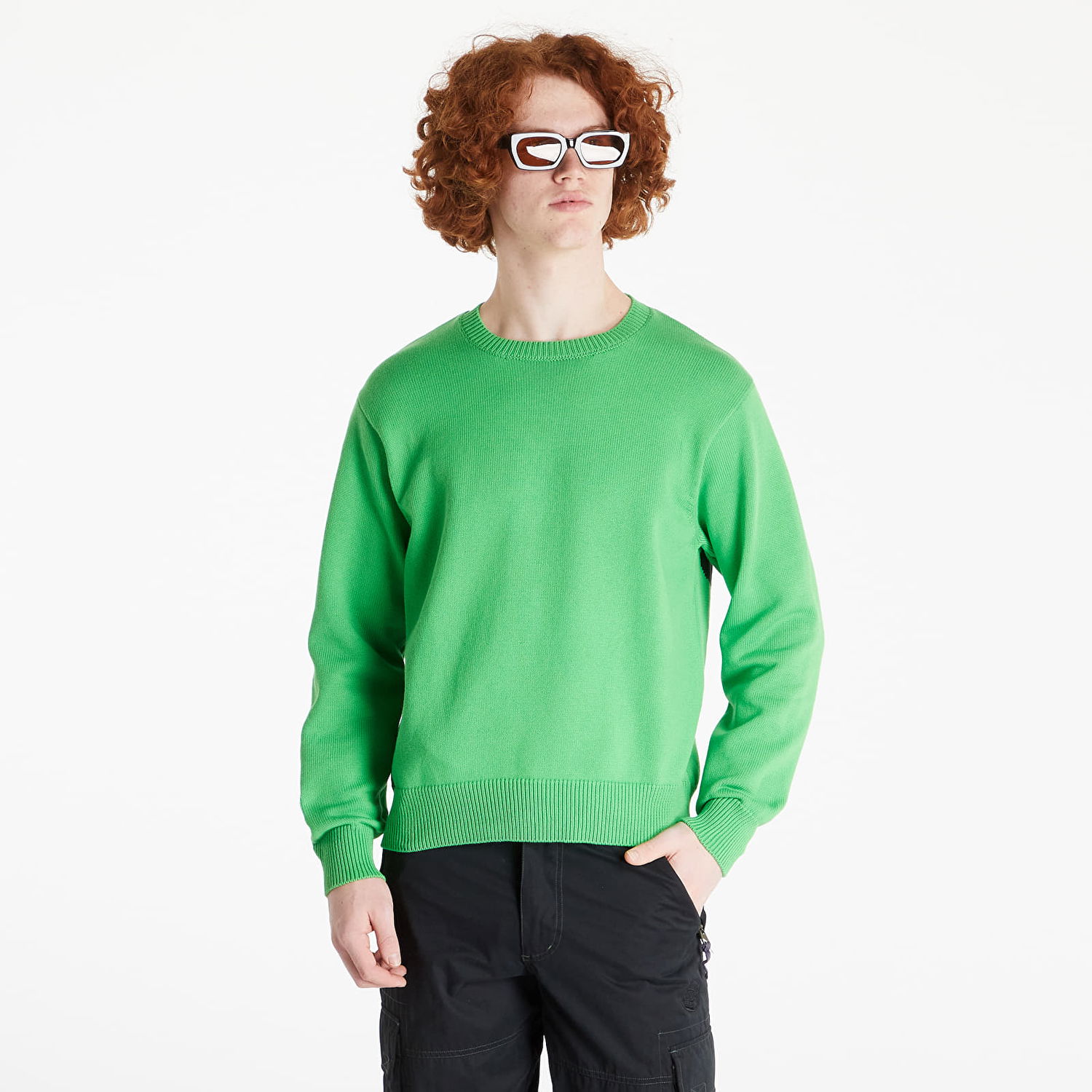 Sveter Stüssy Bent Crown Sweater Zelené | 117130 lime, 0