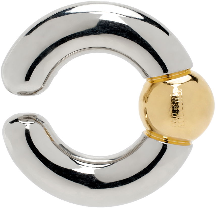 Tube Ear Cuff with Gold Detail