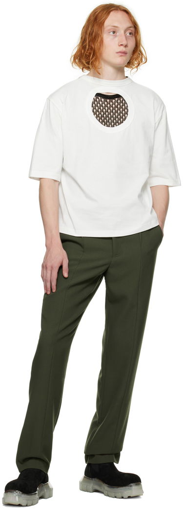 Tričko Dion Lee Cutout Detail T-Shirt Biela | C3077F22, 3