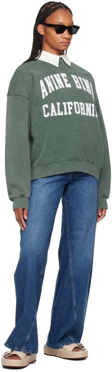Sveter Anine Bing Anine Bing Miles Sweatshirt Zelené | A-08-10025-310, 3