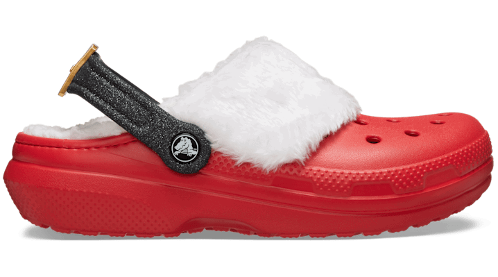 Classic Lined Santa Clogs