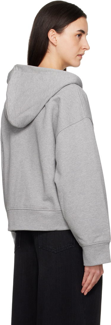 Mikina GANNI Two-way Zip Hoodie Šedá | T4328, 2