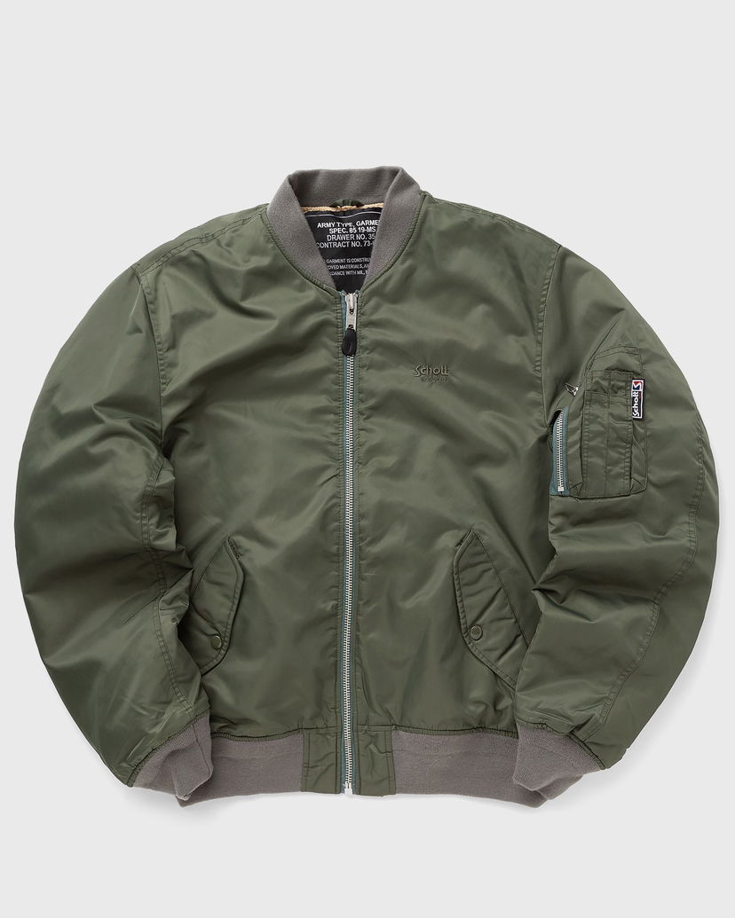 Bomber bunda Schott NYC MACAMPSRS Bomber Jacket Zelené | MACAMPSRS-US-GREEN