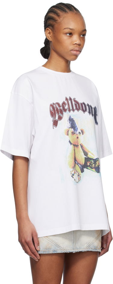 Tričko We11done We11done Punk Teddy Graphic T-Shirt Biela | WD-TT0-25-747-U-WH, 1