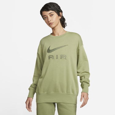 Mikina Nike Air Fleece Crew Sweatshirt Zelené | DQ6567-334, 0