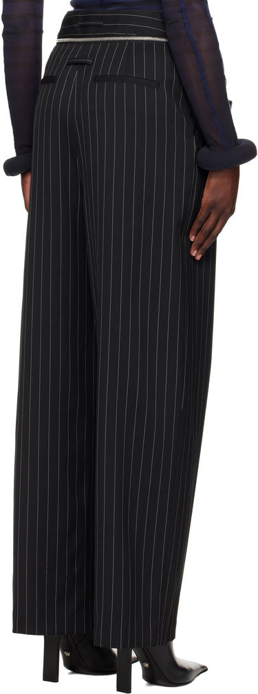 Nohavice Jean Paul Gaultier Jean Paul Gaultier Pinstripe Belted Suit Trousers Čierna | 25/33-F-PA178-C074-0001, 2