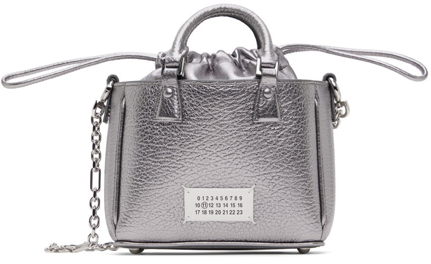 Tote bag Maison Margiela Silver 5AC Horizontal Tote Bag Šedá | SB1WG0046 P6749, 0