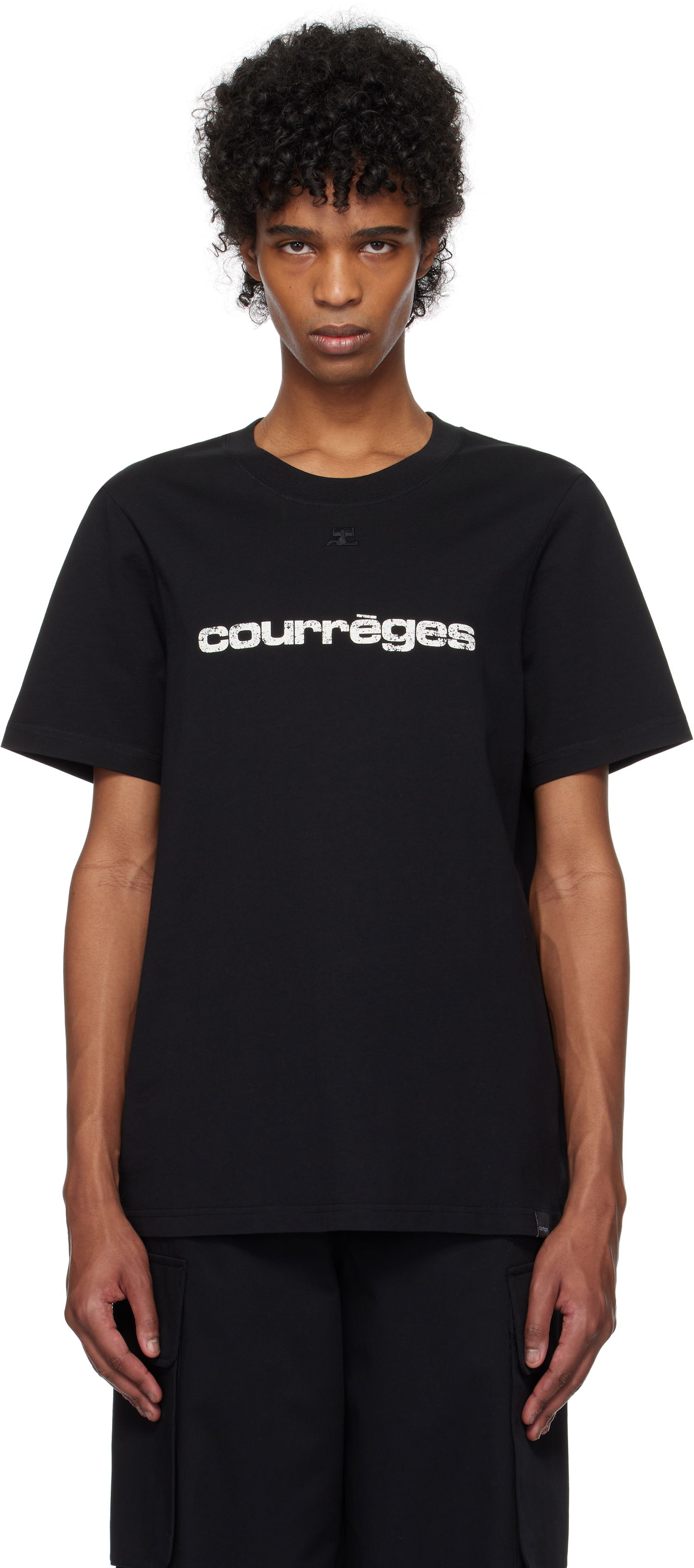 Tričko Courrèges Courrèges AC Logo T-Shirt Čierna | 125JTS008JS0112, 0