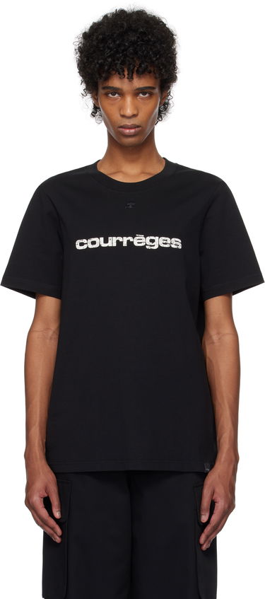 Tričko Courrèges Courrèges AC Logo T-Shirt Čierna | 125JTS008JS0112, 0