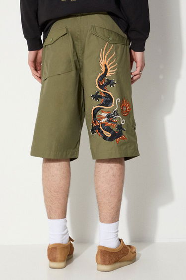 Šortky Maharishi Original Dragon Loose Snoshorts Zelené | 5070.OLIVE, 2
