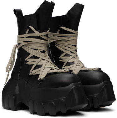 Tenisky a topánky Rick Owens Rick Owens Hollywood Megalace Mega Tractor Boots Čierna | RR01E5867 LCHW1, 3