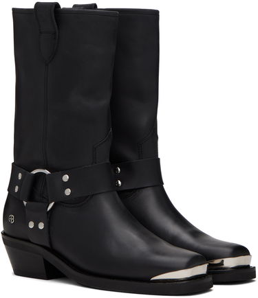 Oblečenie Anine Bing ANINE BING Ryder Leather Harness Boots Čierna | A-14-1136-000, 3