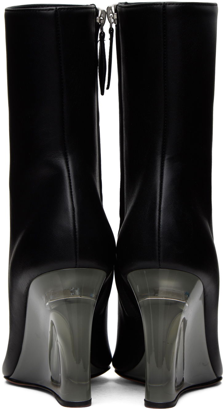 Amina Muaddi Pernille Wedge Ankle Boots