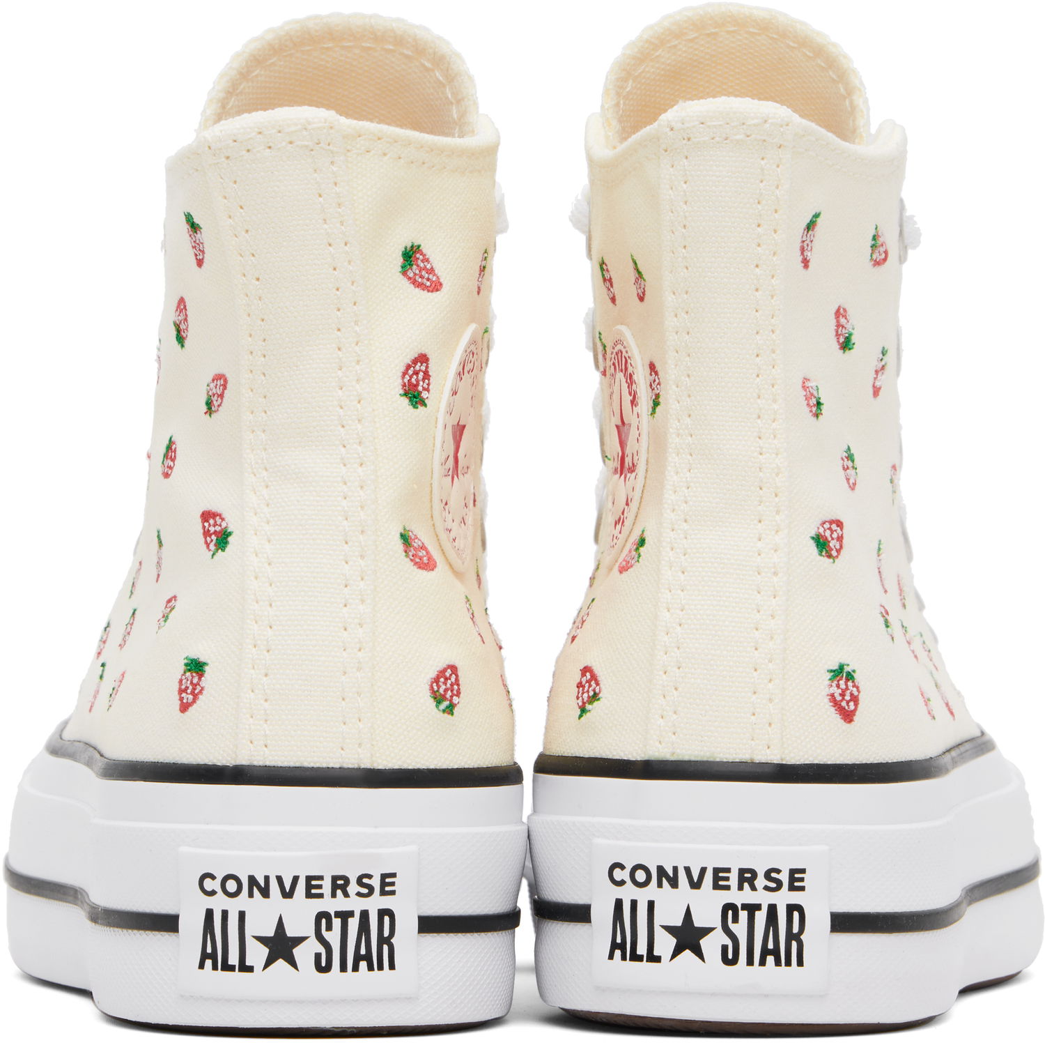 Tenisky a topánky Converse Chuck Taylor All Star Lift Platform Embroidered Strawberries Béžová | A14934C, 0
