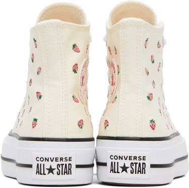 Tenisky a topánky Converse Chuck Taylor All Star Lift Platform Embroidered Strawberries Béžová | A14934C, 0