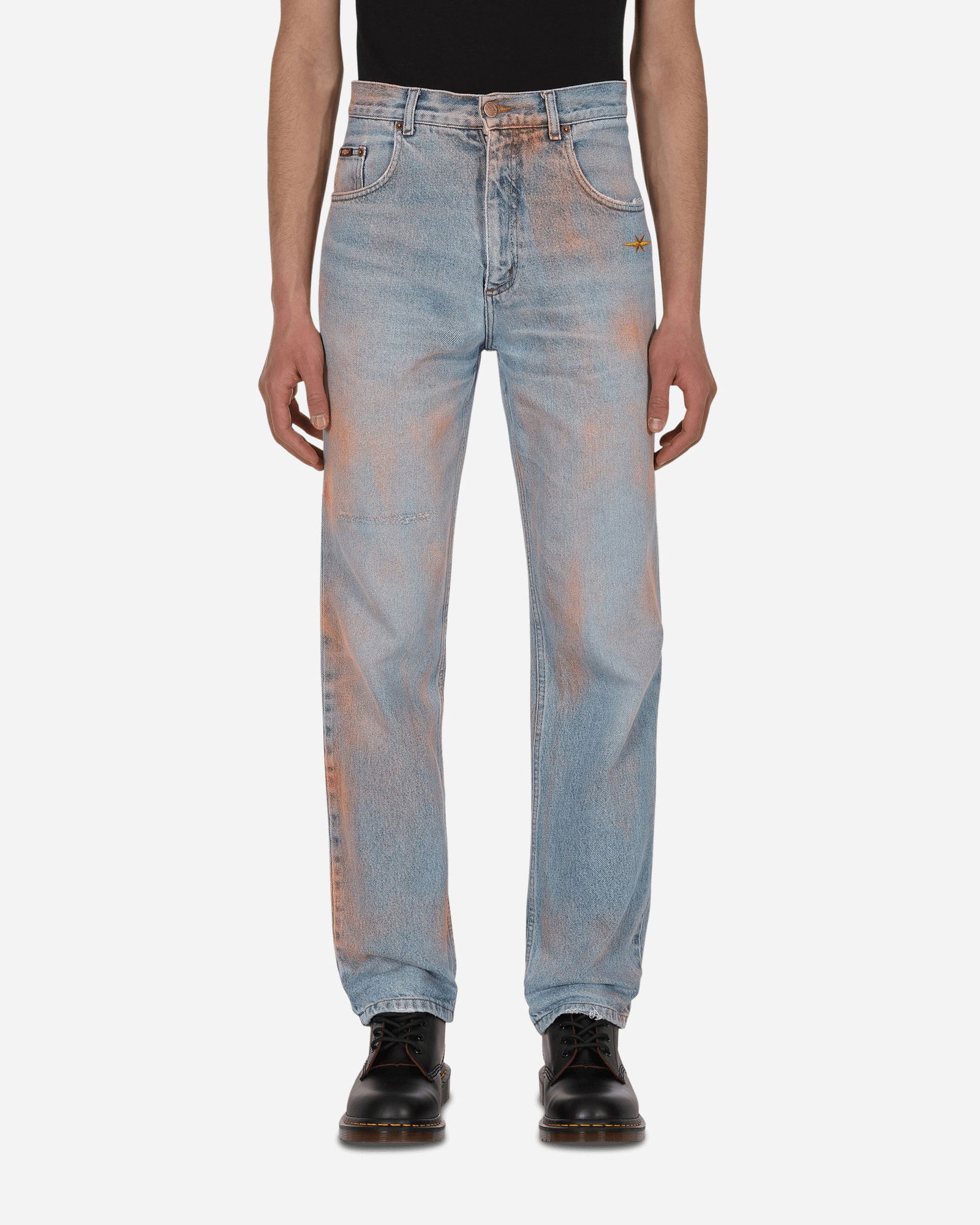 Spray Painted Vintage Denim Pants