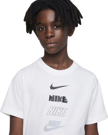 Tričko Nike Multi-Logo T-Shirt Biela | DX9510, 2