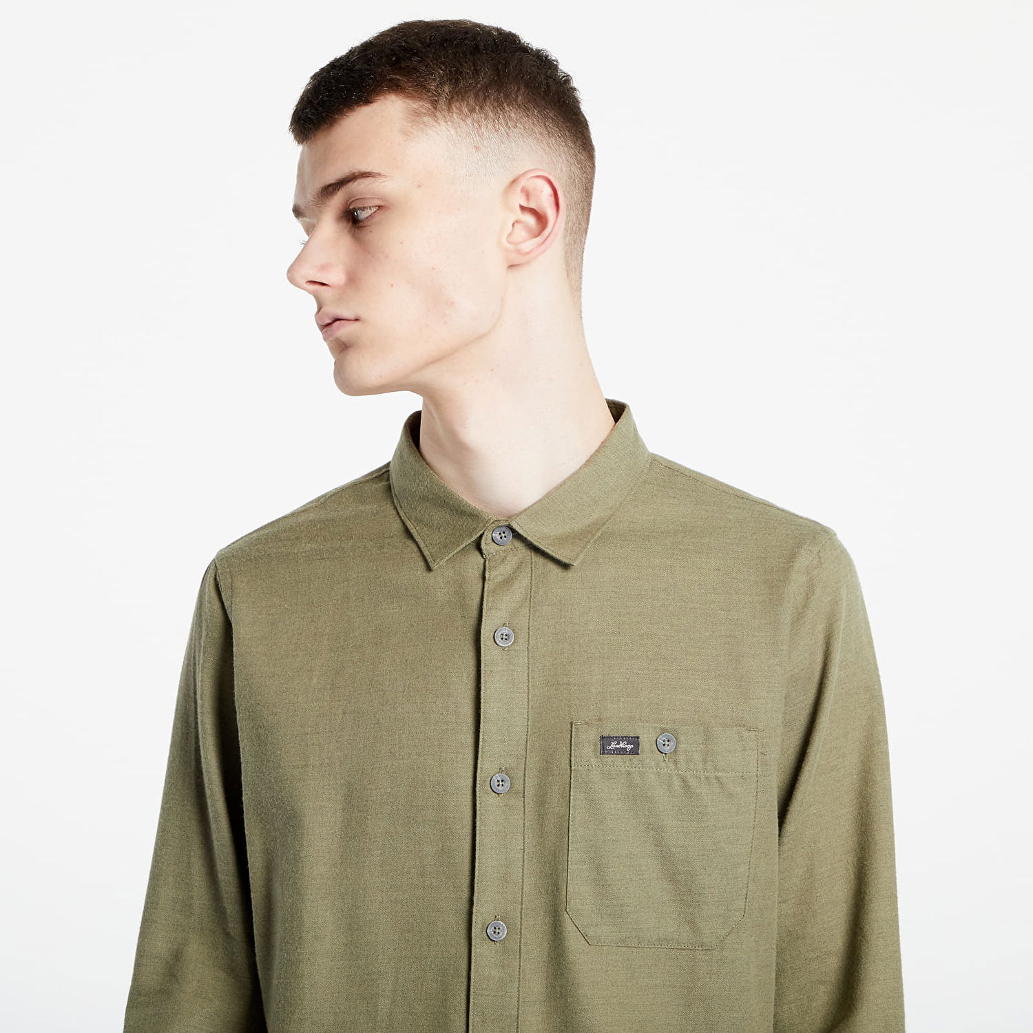 Košeľa Lundhags Ekren Solid Long Sleeve Button-Up Shirt Zelené | 1119104-640, 1