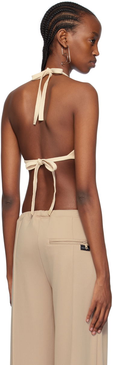 Tepláky Courrèges Contrast Trim Halter Bra Béžová | 124JBR034JS0070, 2