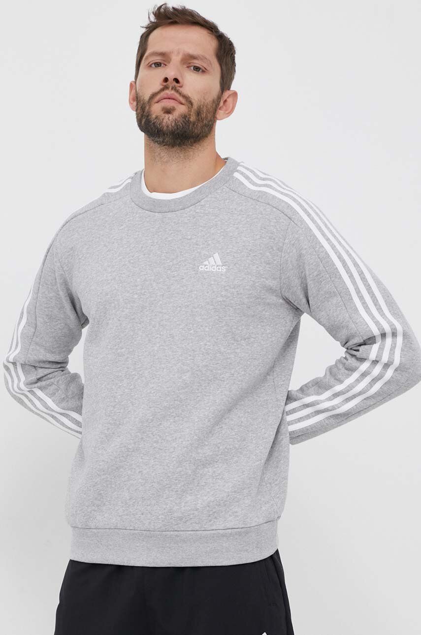Mikina adidas Originals Essentials 3-Stripes Sweatshirt Šedá | IJ6470, 0