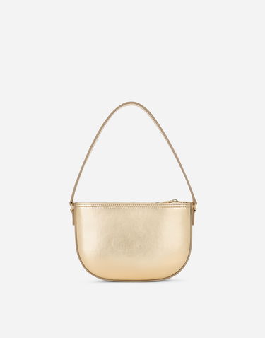 Taška cez rameno Dolce & Gabbana Dolce & Gabbana DG Girlie Nappa Leather Handbag Metalická | EB0242AJ13387601, 3
