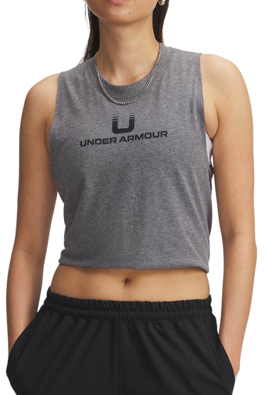 Crop Top Under Armour Varsity U Cropped Tank Šedá | 6006972-012, 0