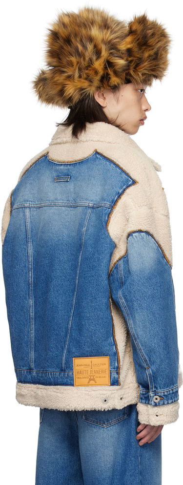 Bunda Jean Paul Gaultier Jean Paul Gaultier Petit Grand Sherpa Trim Denim Jacket Modrá | 24/30-F-VE061P-D013-5768, 2