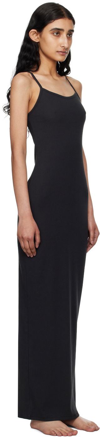 Šaty SKIMS SKIMS Cotton Rib Long Cami Maxi Dress Čierna | DR-MAX-5521W, 1