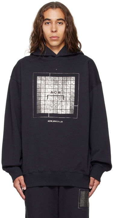 Mikina A-COLD-WALL* Foil Grid Čierna | ACWMW074, 0