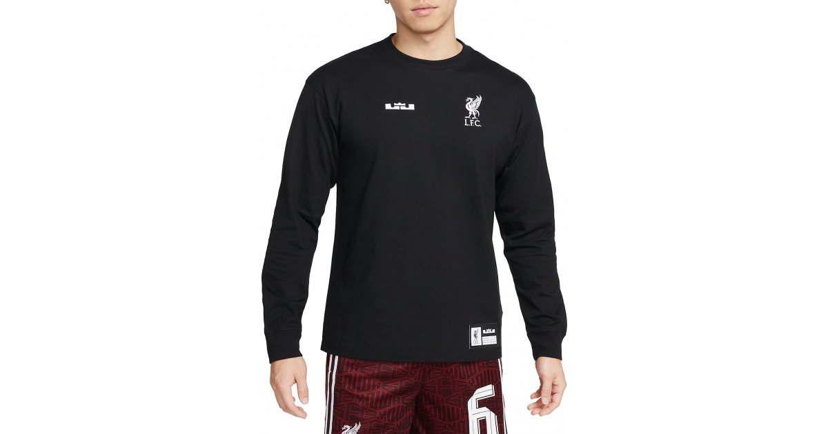 Tričko Nike Lebron James x Liverpool FC T-Shirt Čierna | fd4024-010, 1