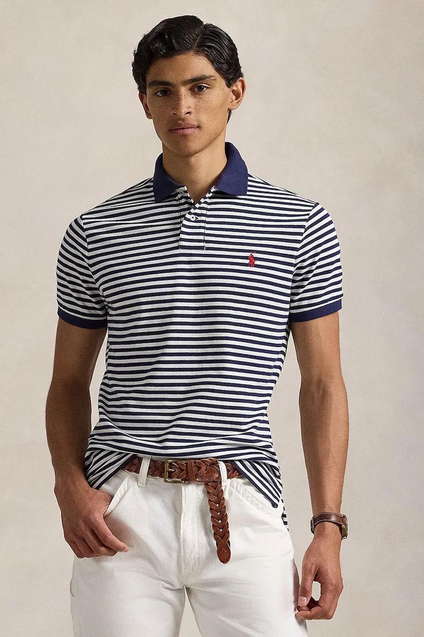 Polo tričko Polo by Ralph Lauren Polo Ralph Lauren Striped Polo Shirt Navy | 710956682