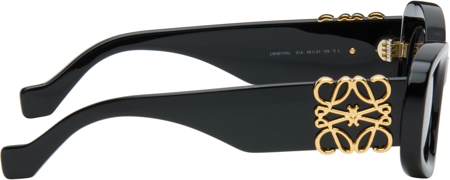 Slnečné okuliare Loewe Beveled Oval Maxi Anagram Sunglasses Čierna | LW40175U@4901A 840126865981, 1