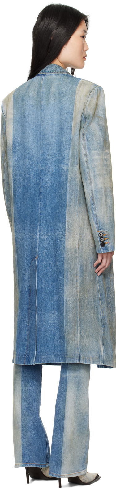 Trenčkot Diesel Denim Blazer Coat Modrá | A16830 09L04, 2