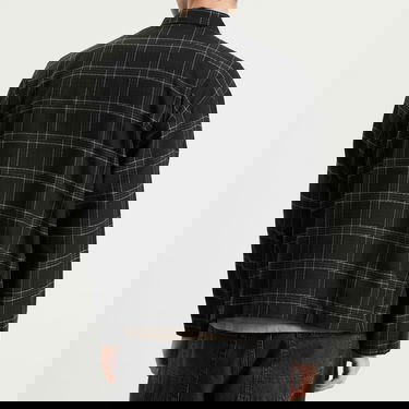 Košeľa YMC YMC PJ Check Overshirt, Size Small Čierna | P2ZAP-01, 3