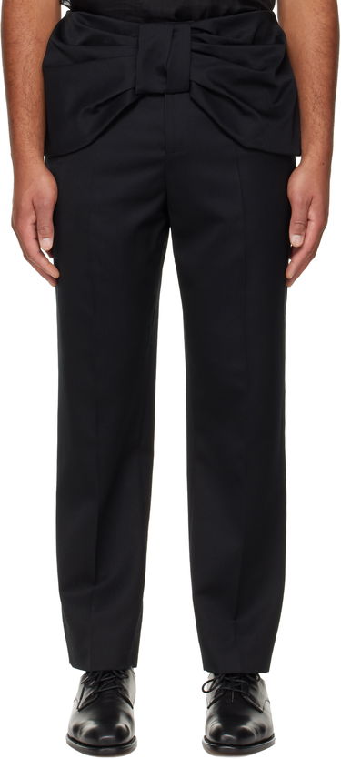 Nohavice Simone Rocha Simone Rocha Bow Waist Straight Leg Trousers Čierna | 4170 1217, 0